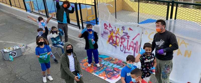 Los escolares en plena actividad/TA.